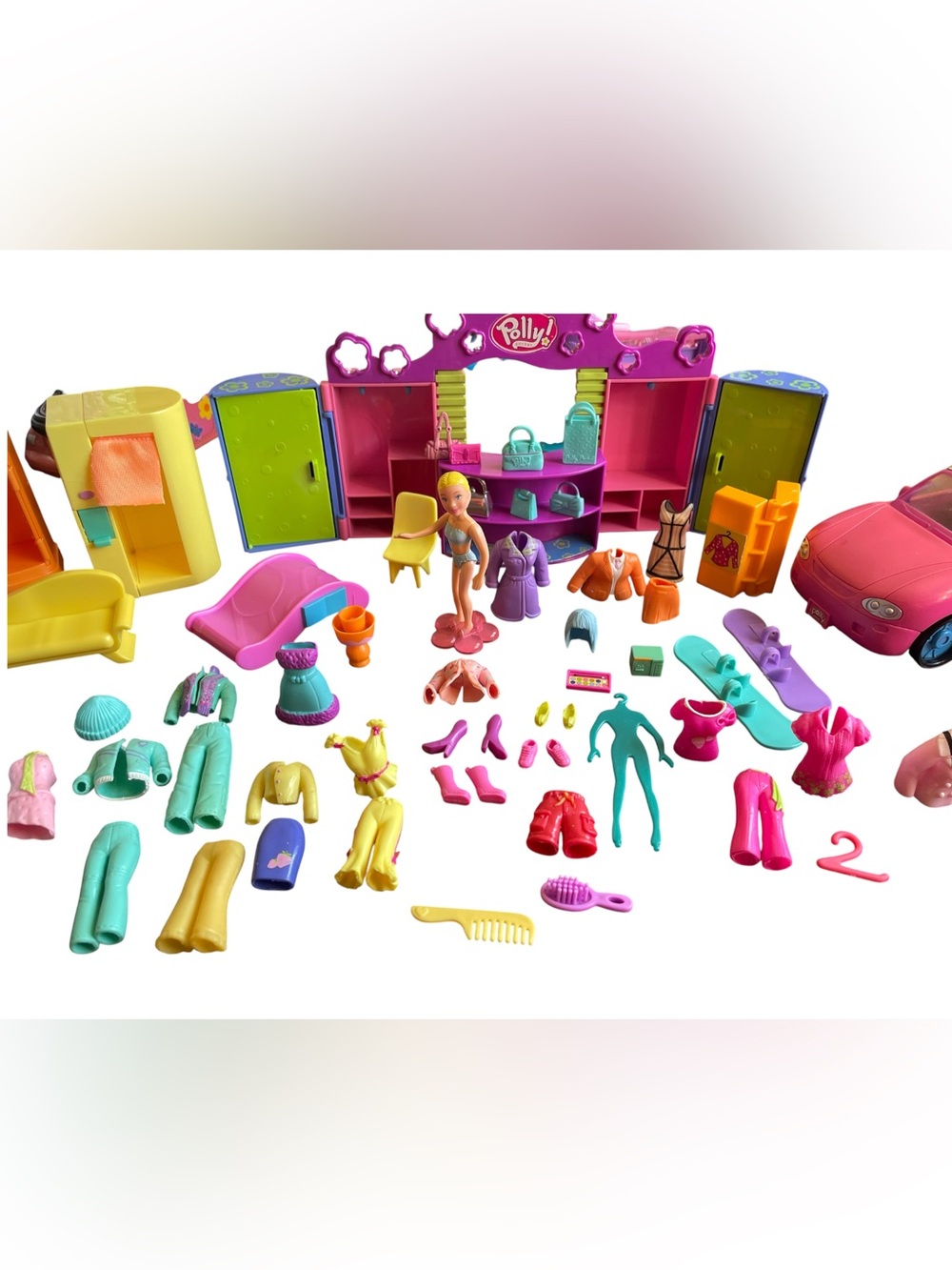 Set de collection polly pocket Année 2000 genration fashion polly boutique